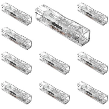 10X Złączka przelotowa WAGO 2773-2401 0,75-4 mm² drut 2773-2401
