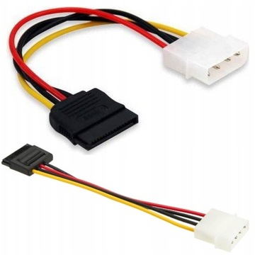 ADAPTER ZASILANIA SATA MOLEX 4PIN do SATA 15PIN