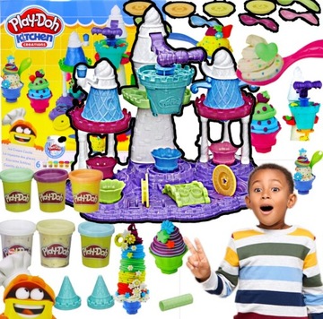 PLAY DOH ZAMEK LODOWY LODZIARNIA CIASTOLINA LODY