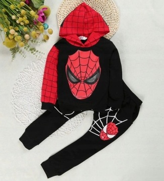 MODNY DRES DRESIK KOMPLET SPIDERMAN CHŁOPCA