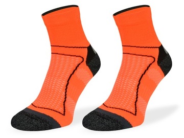 Skarpety rowerowe BIK1 DryTex – pomarańczowe
