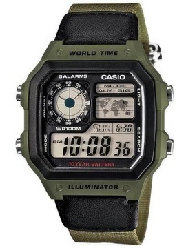 ZEGAREK MĘSKI CASIO AE-1200WHB-3B + BOX + GRAWER