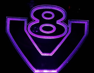 Зеркало SCANIA V8 RGB со светодиодной подсветкой в ​​кабине