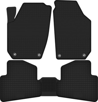 VW POLO V / 5 chodniczki gumowe +osłona tunelu