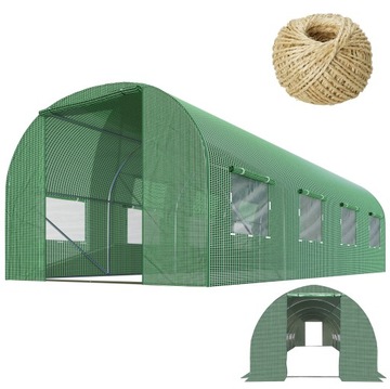 TUNEL FOLIOWY OGRODOWY SZKLARNIA 2,5x4 FOLIAK 10m2 PODWÓJNE DRZWI