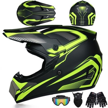 Dziecięcy zestaw Endurance Motocross ATV Kask+ Rękawiczki + Gogle