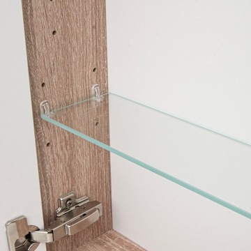 ШКАФ С ЗЕРКАЛОМ ДЛЯ ВАННОЙ, ПОДВЕСНОЕ ЗЕРКАЛО ДЛЯ ВАННОЙ, ДУБ СОНОМА, 40 см