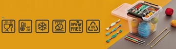 ПЛАСТИКОВЫЙ КОНТЕЙНЕР ДЛЯ LEGO BRICKS 13л + ВСТАВКА-ОРГАНИЗАТОР