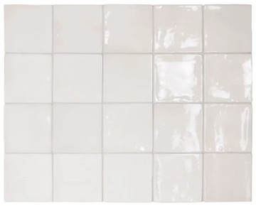 PŁYTKI ŚCIENNE EQUIPE MANACOR WHITE 10x10 BIAŁA GLAZURA DO KUCHNI ŁAZIENKI