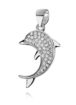Zawieszka srebrna rodowana pr.925 DELFIN, Delfinek
