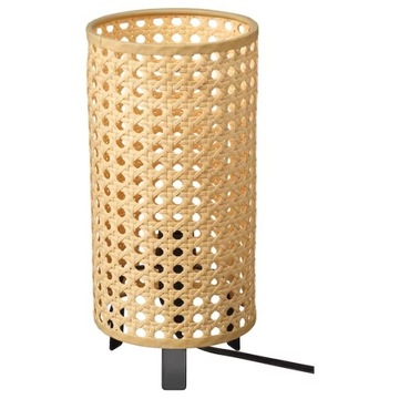 IKEA SAXHYTTAN Lampa stołowa, beżowy/czarny 26 cm