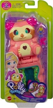 Polly Pocket Laleczka Leniwiec Otwórz i Przekręć
