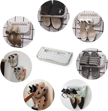 ВЕШАЛКИ ДЛЯ ОБУВИ НАСТЕННЫЕ ПОДСТАВКИ СКЛАДНЫЕ 14*28*2 СМ 4 ШТ.