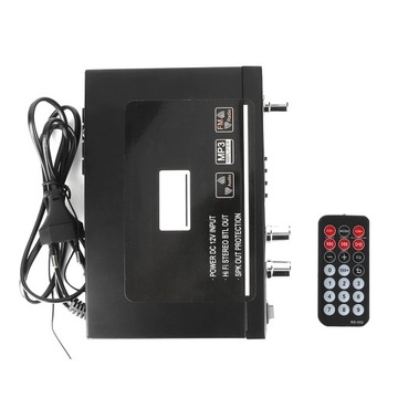 Wzmacniacz cyfrowy Black Car BT Audio z obsługą