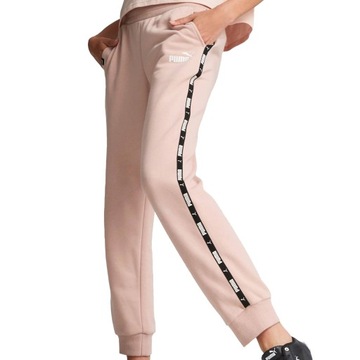 Spodnie damskie Puma Power Tape FL różowe L