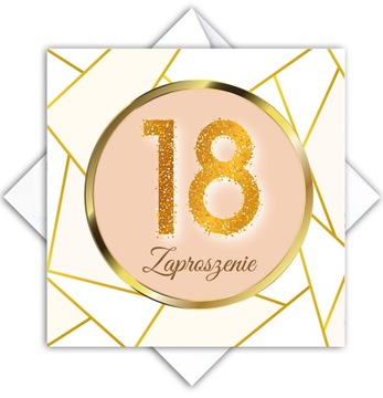ZAPROSZENIA na 18 Osiemnastkę Urodziny 10 sztuk