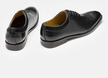 czarne eleganckie wizytowe półbuty męskie sztyblety skórzane buty Kazar 45
