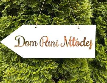 ZNAKI strzałki tabliczka wesele ślub drogowskaz