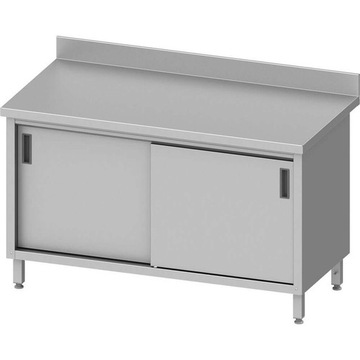 Stalgast stół przyścienny z drzwiami suwanymi spawany 1200x600x850 mm