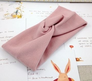 Szeroka OPASKA na głowę dla niemowląt DZIEWCZYNKI bezuciskowa