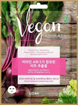 LOMI LOMI VEGAN Maseczka w płacie do twarzy BURAK 20ml