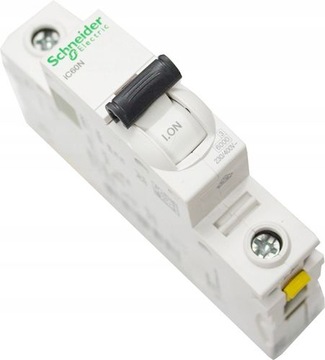 SCHNEIDER WYŁĄCZNIK NADPRĄDOWY 1P C6A AC A9F03106