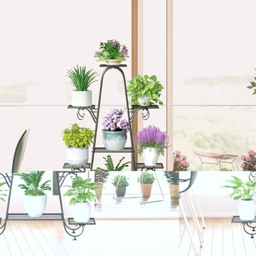 Металлическая подставка для цветов Подставка для цветов на 9 горшков