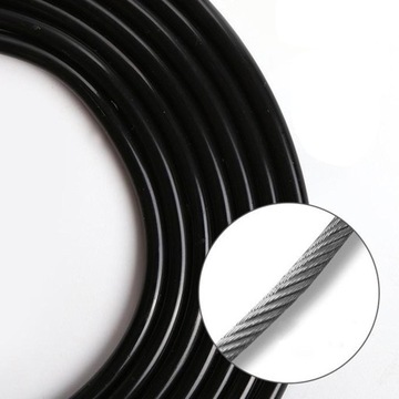 Skakanka z licznikiem kalorii/okrążeń, kolor czarny