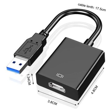 Адаптер-конвертер USB 3.0 в видеокарту HDMI