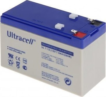AKUMULATOR AGM 7Ah 12V UPS, Alarm Ultracell UL7-12