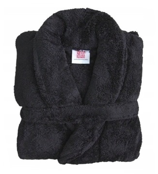 ANDROPOL ПЛОТНЫЙ ТЕПЛЫЙ ЭЛЕГАНТНЫЙ ЖЕНСКИЙ ХАЛАТ БЕЗ КАПЮШОНА HOTEL SPA L