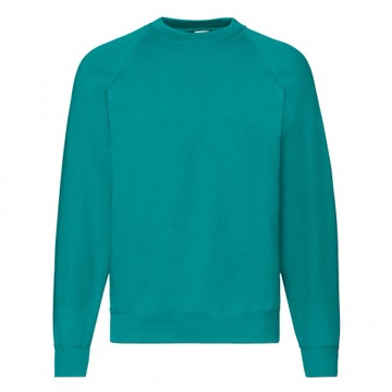 Bluza męska bez kaptura FRUIT of LOOM Szmaragd M