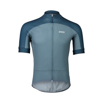 Koszulka szosowa POC ESSENTIAL ROAD LOGO Calcite Blue/Dark Calcite Blue M