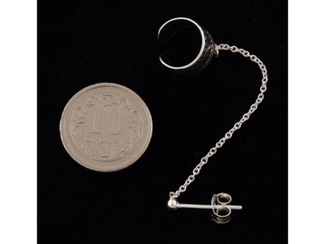 Зажимая шины уха с цепью K1307 - 0,7 г