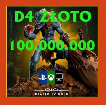 Diablo 4 NOWY SEZON LOOT REBORN Gold D4 Złoto PC XboX PS