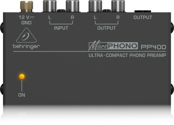 Транзисторный портативный фонокорректор Behringer PP400