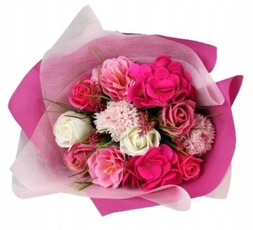 Bukiet Kwiaty Mydlane Róże Mydło