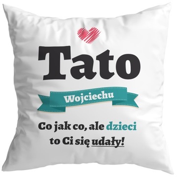 PODUSZKA Z NADRUKIEM PREZENT NA DZIEŃ MATKI I OJCA