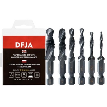 Многофункциональный набор сверл и метчиков M3-M10, высокое качество HSS4341