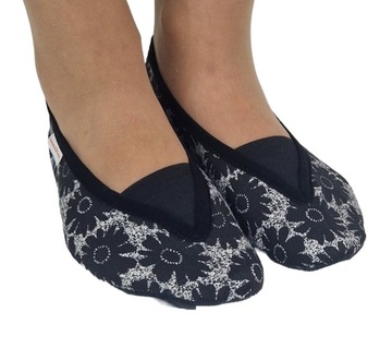 Wywrotki, kapcie domowe jeansowe baletki R.39