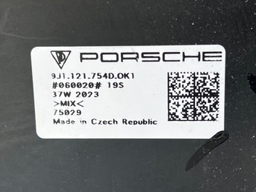 Porsche Taycan żaluzja wlot powietrza kratka prawa lewa