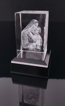 3D кристалл идея подарка сувенирная статуэтка юбилей Иисус Мария 60х40