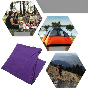 СПАЛЬНЫЙ МЕШОК ОДЕЯЛО РЮКЗАК ОДЕЖДА ПИКНИК ОБЕД ПЕРЕРЫВ ФИОЛЕТОВЫЙ