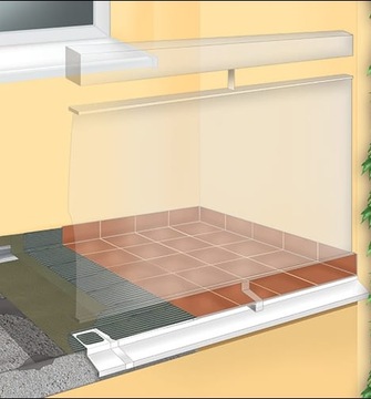 Profil okapowy Listwa drenażowy balkon 2mb