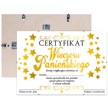 ЗОЛОТОЙ СЕРТИФИКАТ + АНТИРАМКА на ДЕВИЧНИК