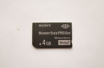 Karta pamięci MEMORY STICK PRO DUO SONY 4 GB MARK2 Magic Gate