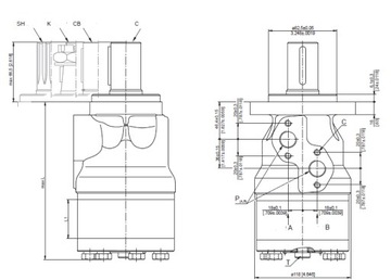 M+S Гидравлический MH 250 C Гидравлический двигатель MH250C