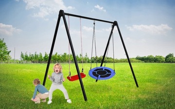 КОМПЛЕКТ САДОВЫХ КАЧЕШЕЙ, ГНЕЗДО АИСТА, ДЕТСКАЯ КАЧАЛКА