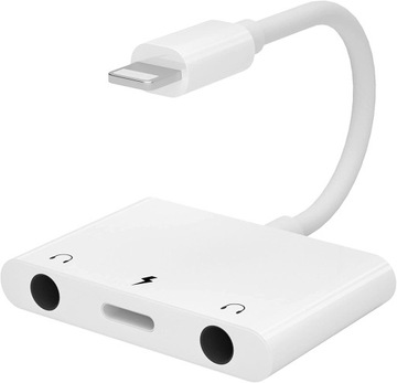 3 w 1 podwójny adapter audio 3,5 mm konwerter