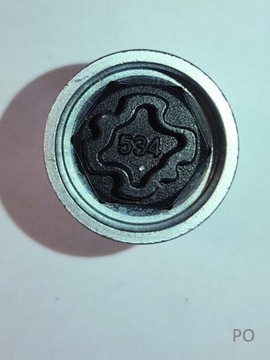 Adapter, śruba zabezpiecz., złodziejka VW wzór 34